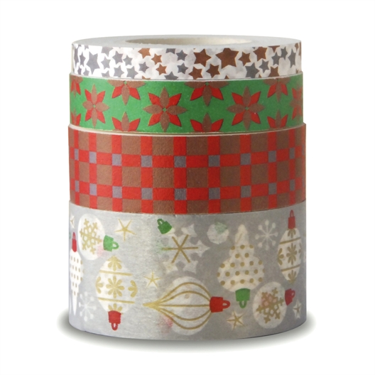 Set de 4 masking tape Noël
