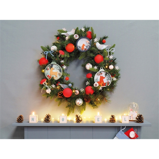 Set de 6 photophores en bois