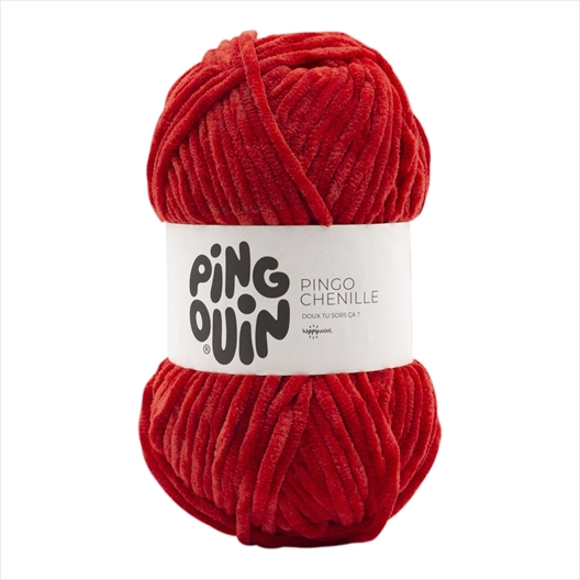 Fil Pingo Chenille Rouge