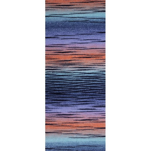 Fil Finezza Lilas turquoise corail