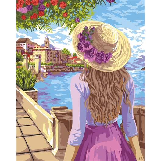 Peinture par numéros Balade sur la côte