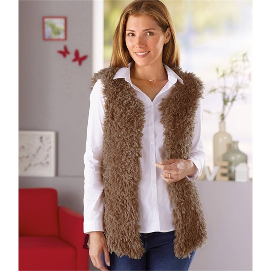 Modèle tricot Fauve gilet sans manches n°2