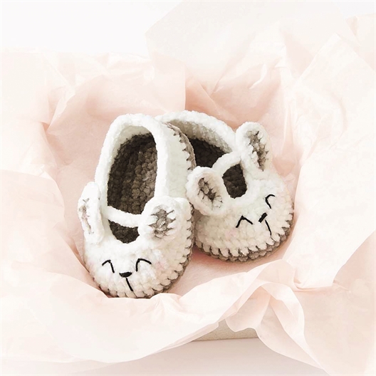 Kit crochet Ricorumi Baby Booties Lapin