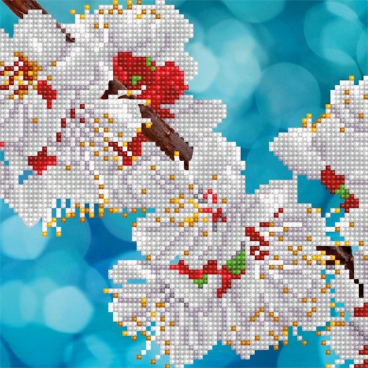 Kit broderie diamant Fleurs orientales