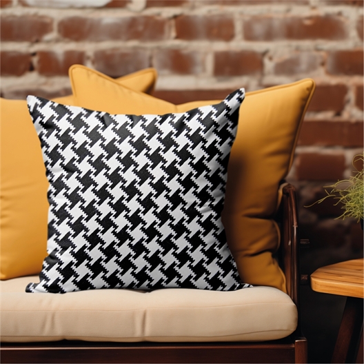Kit coussin canevas pied de poule
