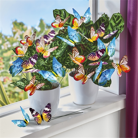 18 papillons phosphorescents
