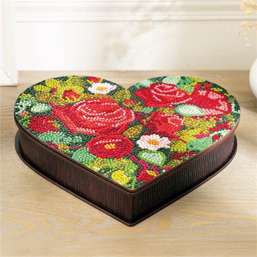 Kit broderie diamant boîte coeur