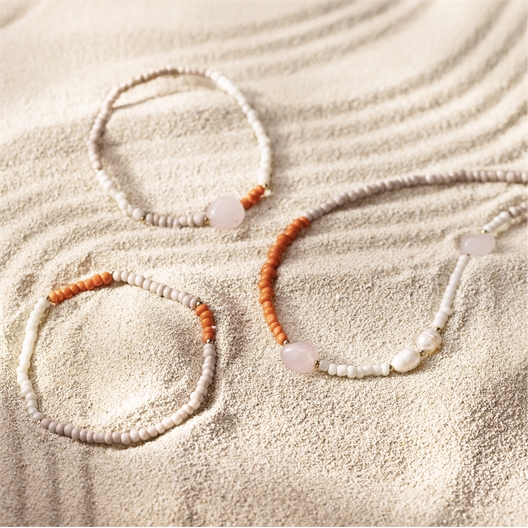 Mini kit collier et bracelets en quartz