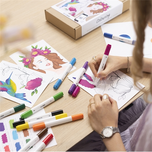 Kit coloriage illutration au feutre