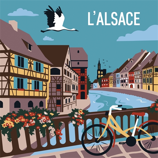 Peinture par numéros douce france L'Alsace