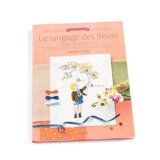 Language des fleurs à broder au point de croix