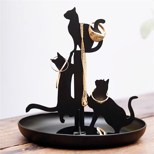 Coupelle porte-bijoux chats