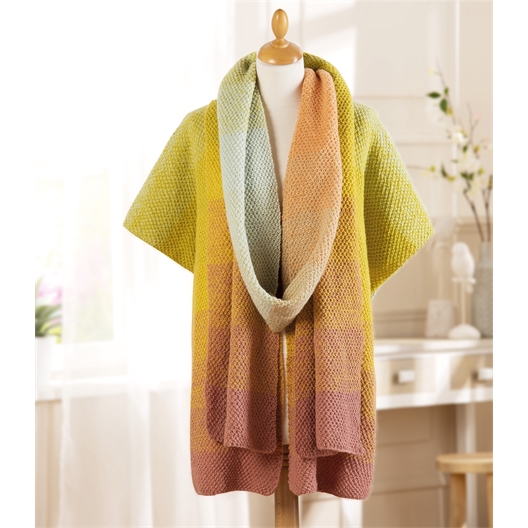 Modèle tricot Créative Wool Dégradé gilet manches courtes n°2