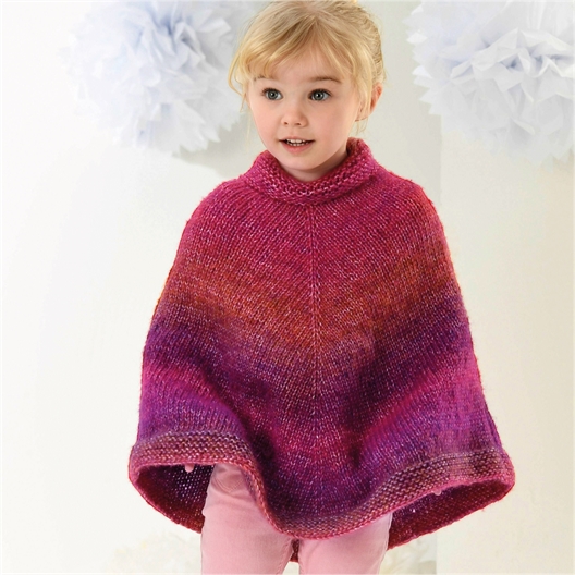 Modèle tricot Connect poncho n°1