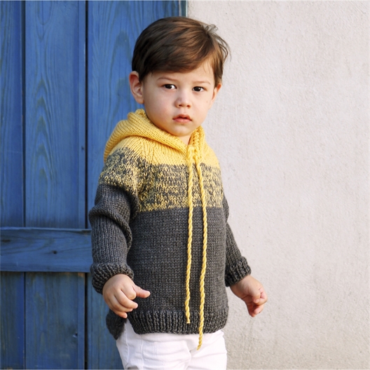 Fil Everyday Senfoni 3 pelotes Moutarde/gris