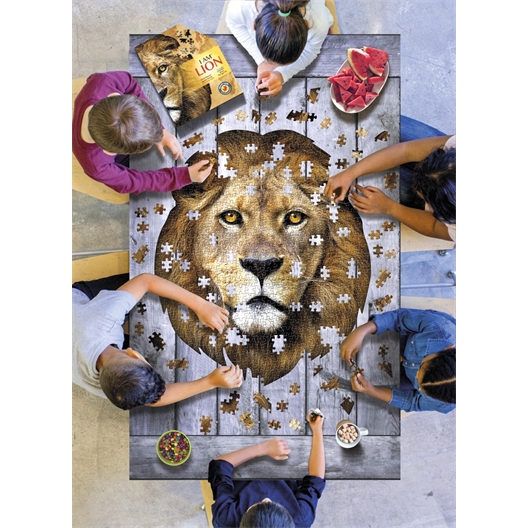 Puzzle forme Lion 568 pièces