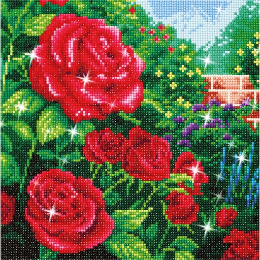 Kit broderie diamant Roses rouges