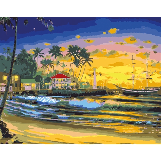 Peinture par numéros Vacances paradisiaques