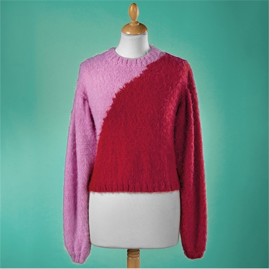 Modèle tricot Pingo Câlin pull bicolore n°3