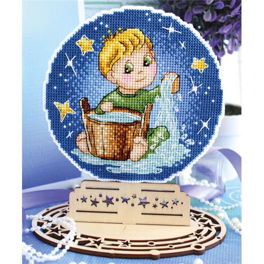 Kit broderie support rigide signe du zodiaque