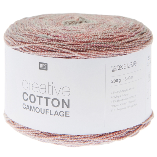 Fil Creative Coton Camouflage : divers coloris