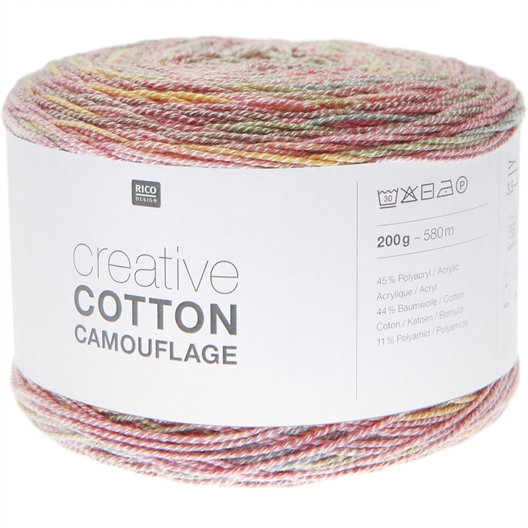 Fil Creative Coton Camouflage : divers coloris