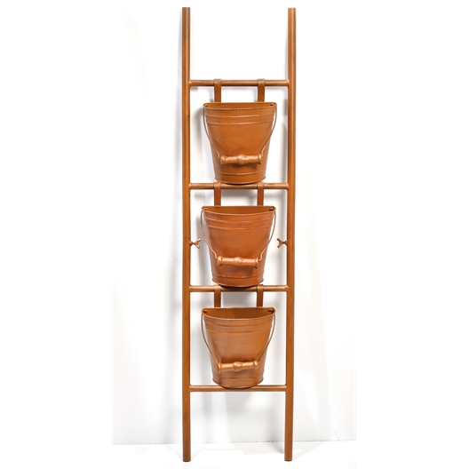 Echelle à plantes cuivrée