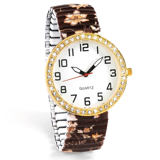 Montre fleurs d'automne