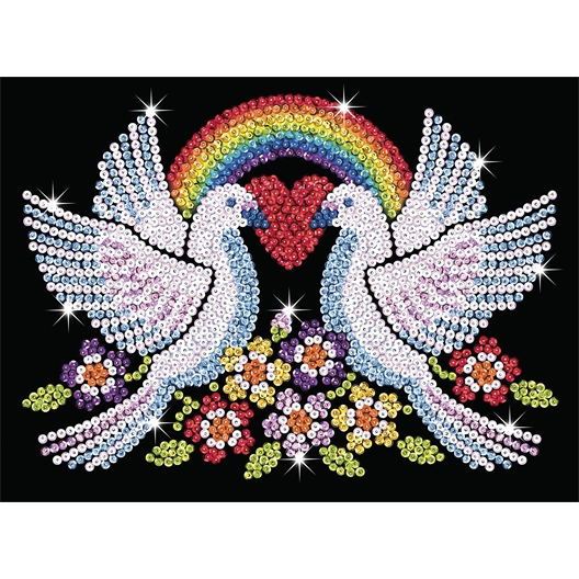 Kit sequins Colombes de la paix