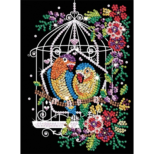 Kit sequins Cage à oiseaux