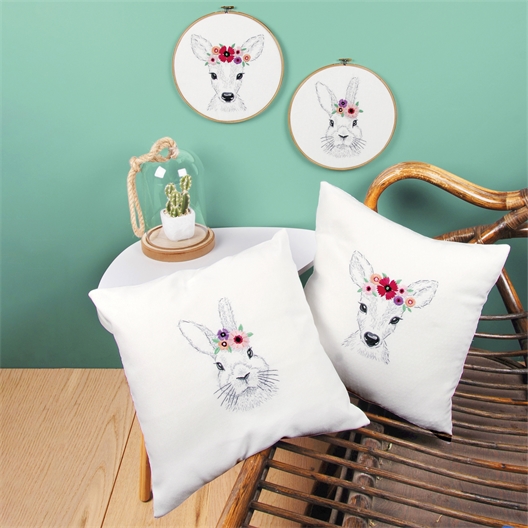 Kit à broder : divers animaux