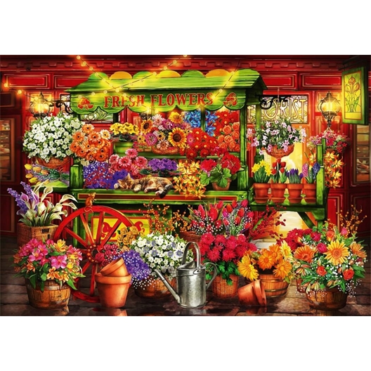 Puzzle 1000 pièces L'étal du fleuriste