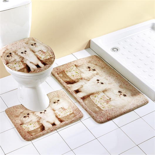 Set de 3 tapis chatons