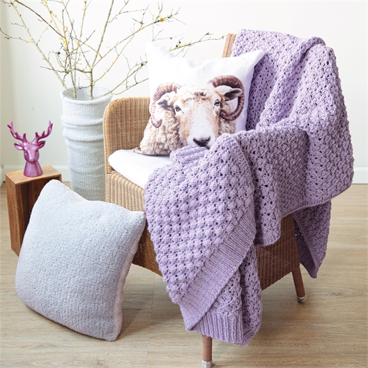 Modèle tricot Living plaid n°1