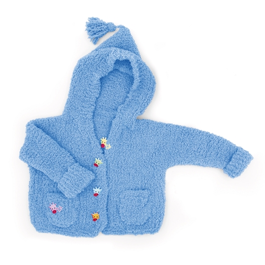 Modèle tricot Baby Dream Peluche veste à capuche n°1