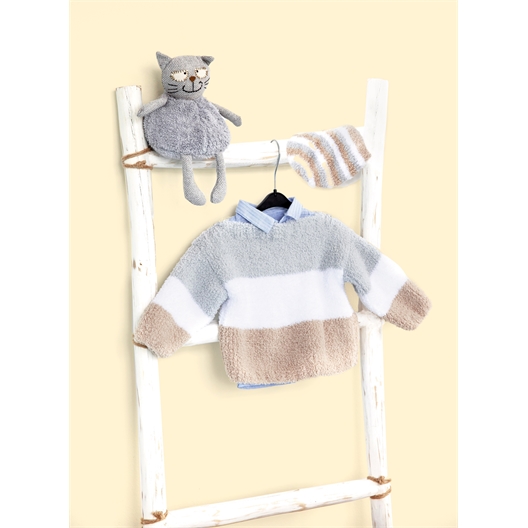 Modèle tricot Baby Dream Peluche pull bébé n°2