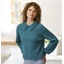 Modèle tricot Alpaca Aran pull col chemise n°2
