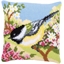 Kit coussin canevas Mésange au jardin